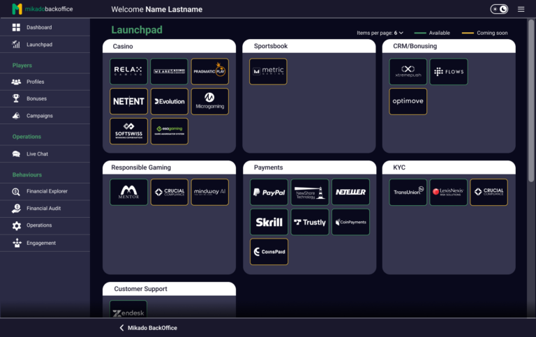 Launchpad - columns